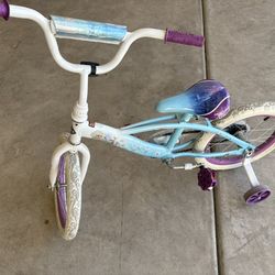 16” Huffy Bike - Training Wheels - Frozen Theme