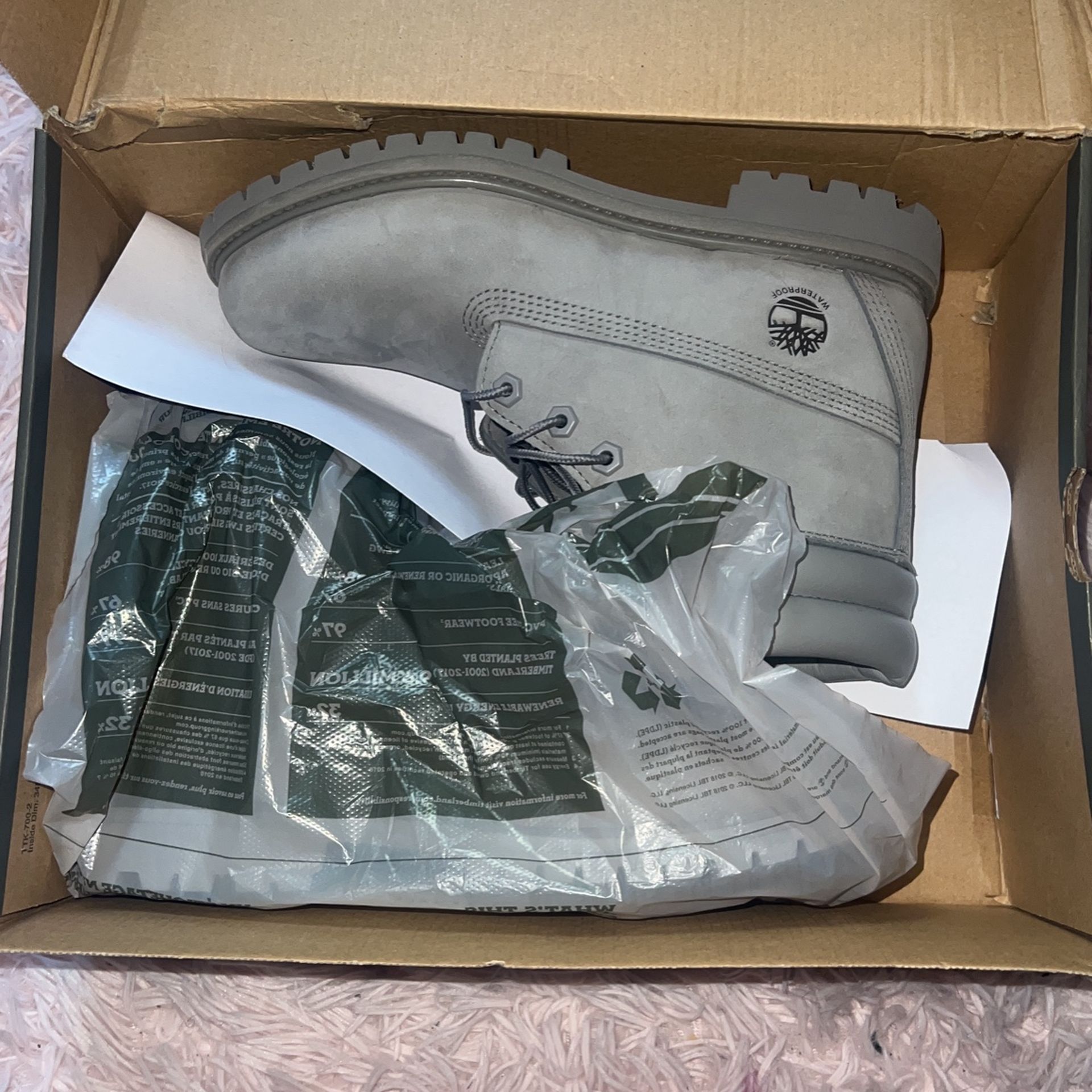 Medium Grey Timberland Boots