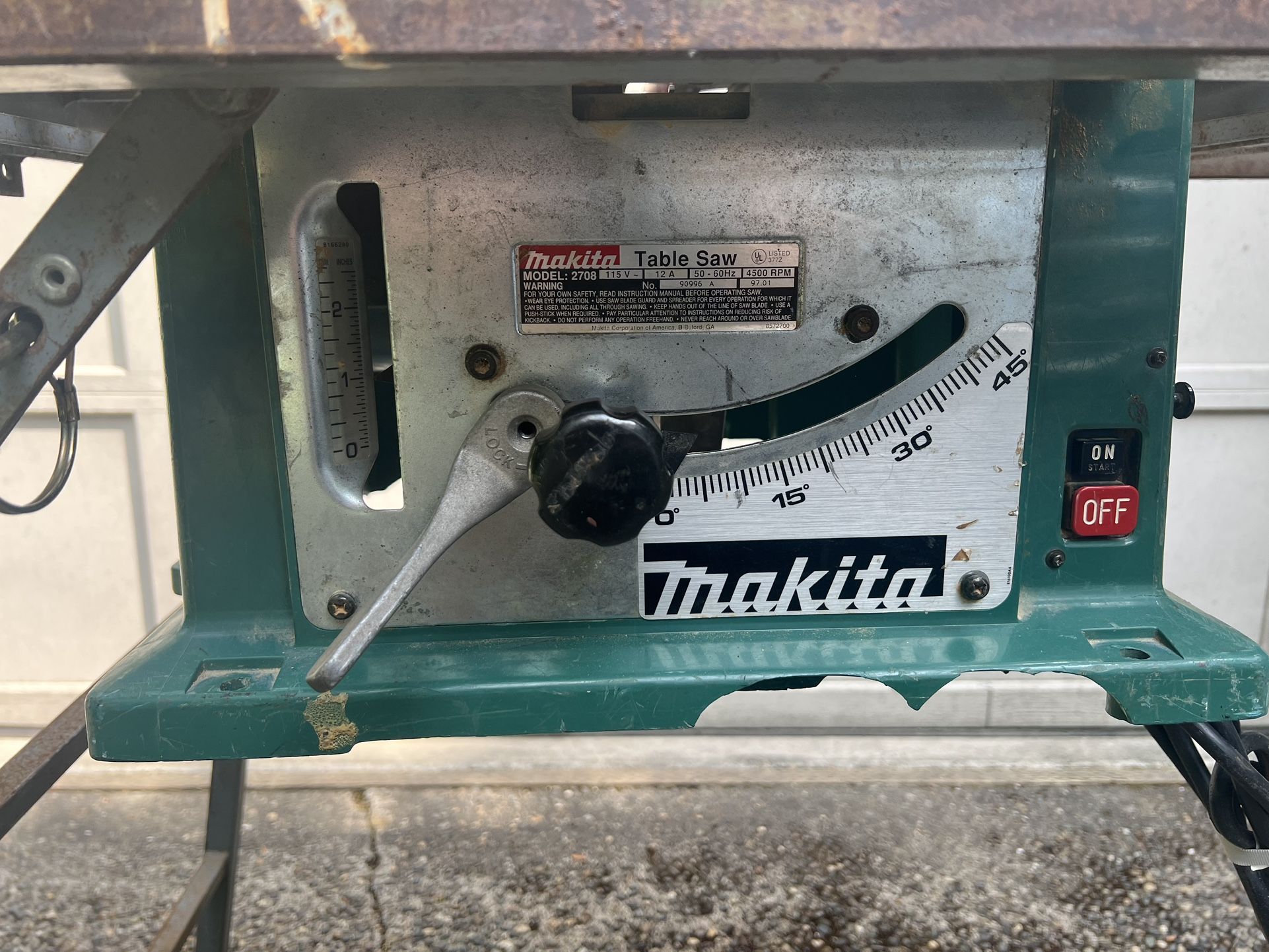 Makita Table Saw With Stand