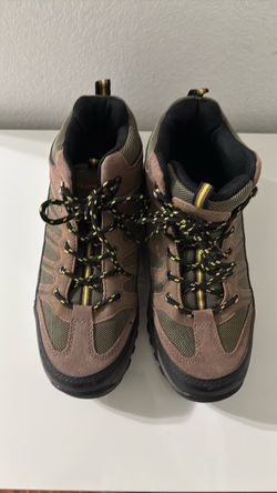 Mid-Top Hiking Boots Brown and Yellow