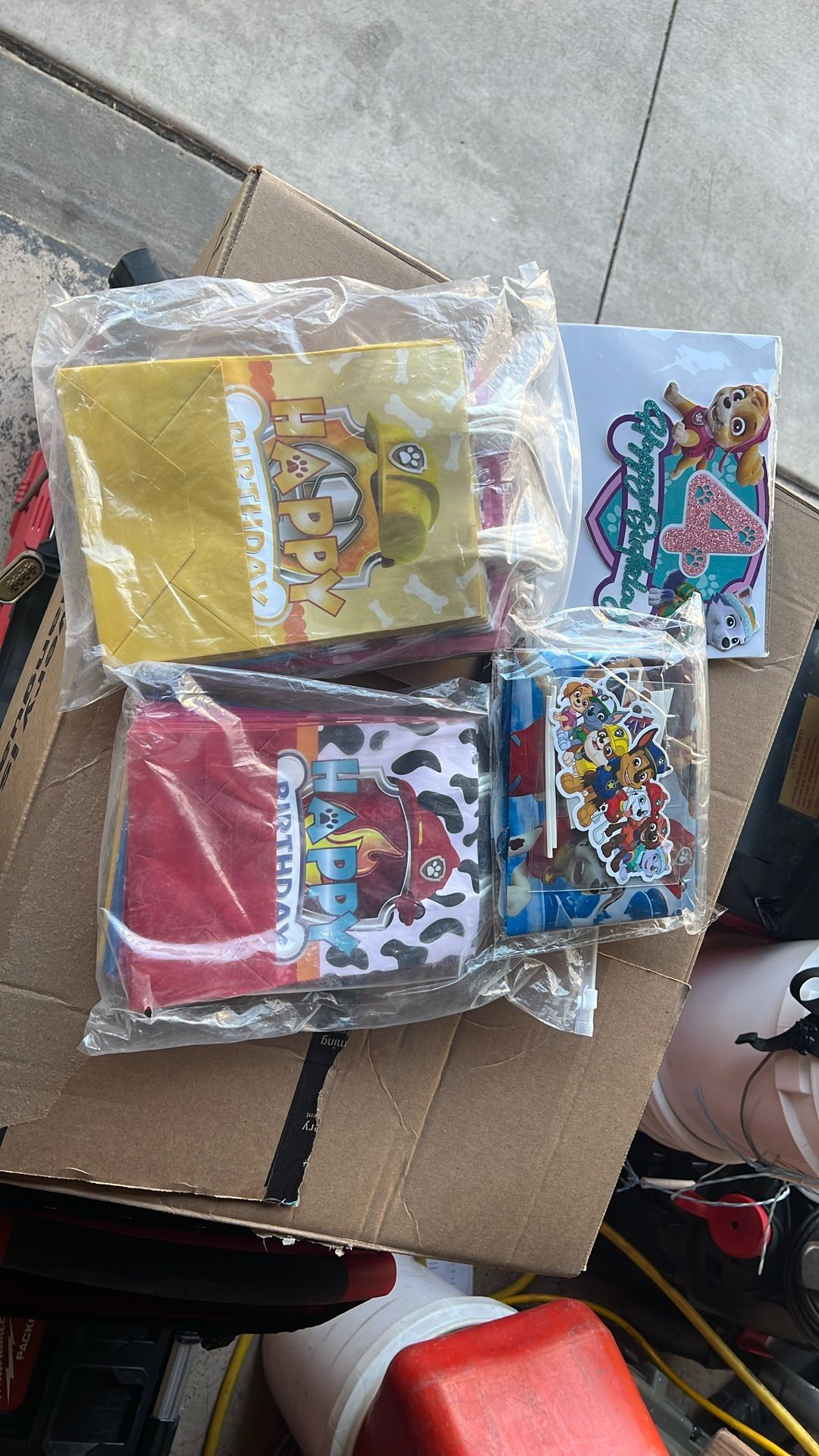 Paw Patrol Party supplies