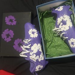 Custom Cleats , Pay when pick up , denim tear , Sp5der , you design it i make it 