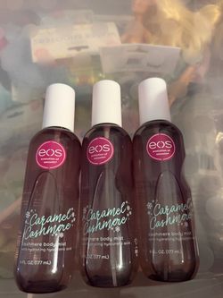 EOS Caramel Cashmere Body Mist 3-Pack brand new