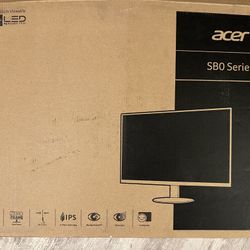 ** BRAND NEW ** Acer 21.5” Full HD IPS Ultra Thin Zero Frame Computer Monitor (HDMI & VGA Port), Color Black