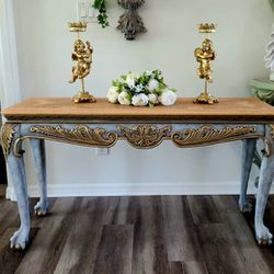 French Provincial Style Console Table