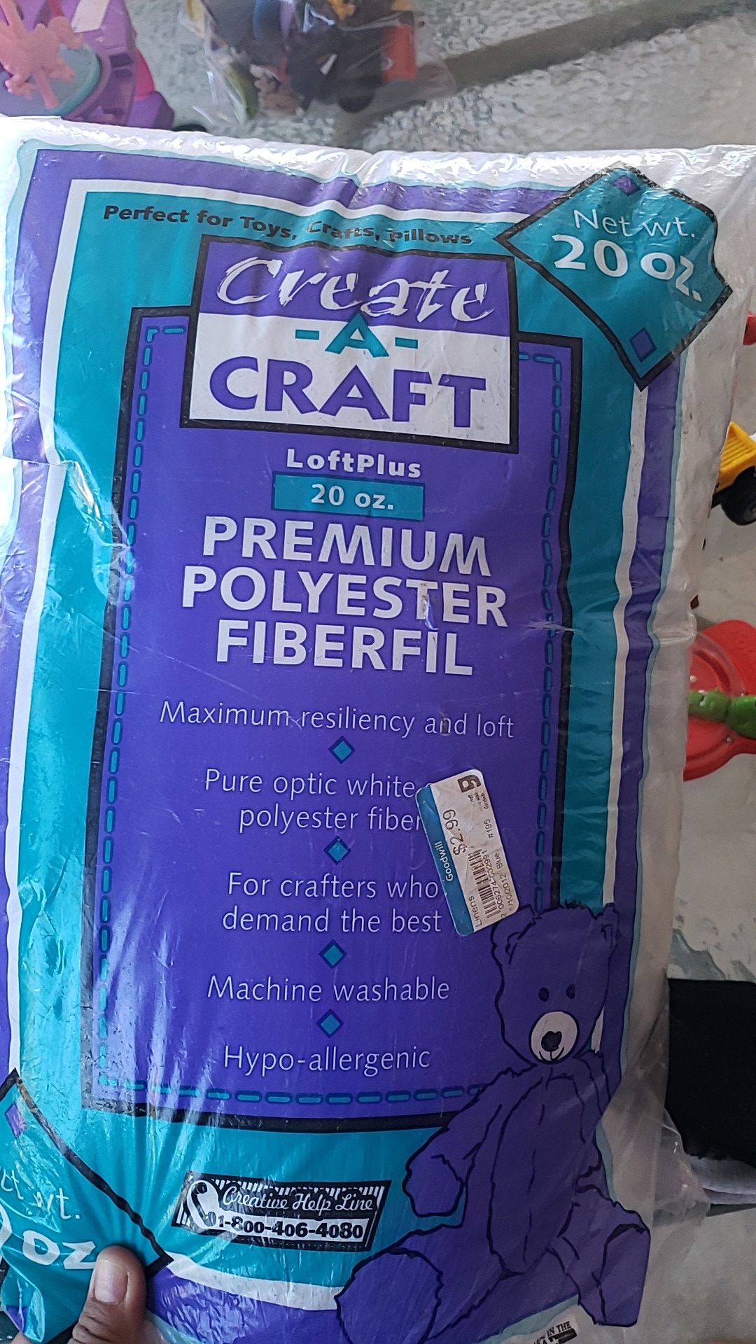 Free polyester fiberfil