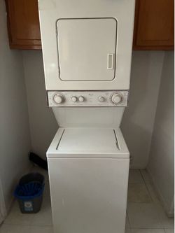 Stack washer and dryer