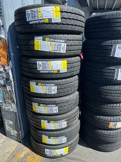 ST 225-75-15 14-ply BRAND NEW ATLANDER TRAILER TIRES **INSTALLED***