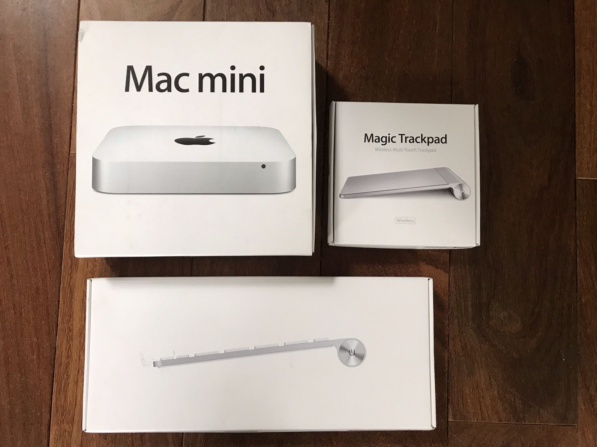 Mac Mini + wireless keyboard and touchpad