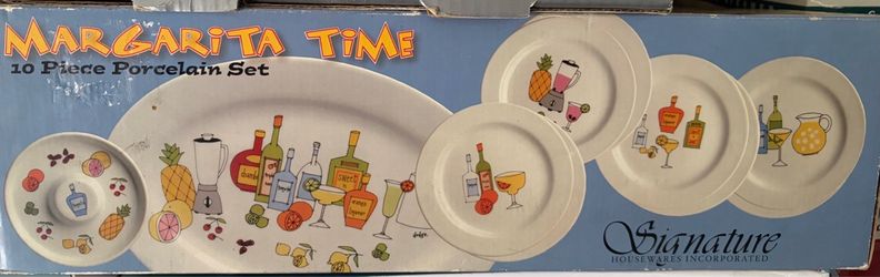 10 pc Porcelain plate set “Margarita Time”