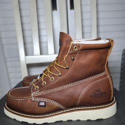 Thorogood 6″ Tobacco Moc Soft Toe MAXWear Wedge Men's Size 10 EE