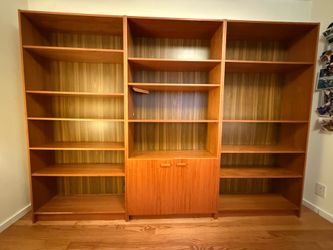 Danish mid century modern shelvesbookshelves