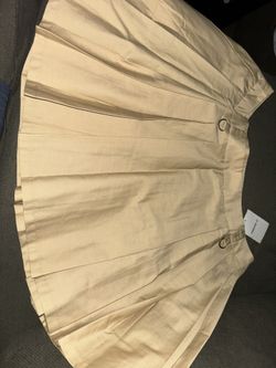 Forever 21 Plus Size Tan Pleated Skirt OX NWT