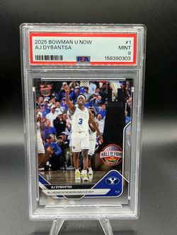 PSA 9 AJ Dybantsa 2025 Bowman U Now