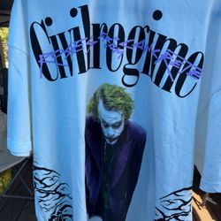 CIVIL REGIME X BATMAN X THE JOKER HEATH LEDGER SHIRT- 2XL