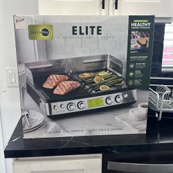 The Green Pan Elite XL Smoke-less Grill And Griddle 