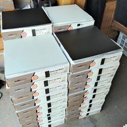 12-in X 12-in Black And White Color Tile Stick On. New In The Box. 42 Boxes. Brand Name TrafficMaster.