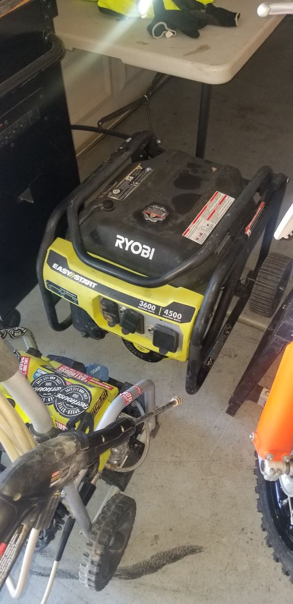 Ryobi generator 4500 for Sale in Las Vegas, NV OfferUp