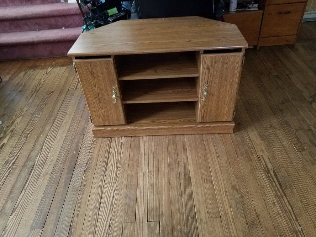 Wood TV stand