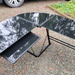 Glass Top Computer/Gaming Desk