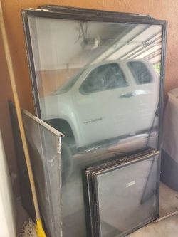 single pane windows only no frames.