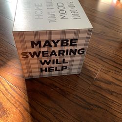 Conversation Cube; Grey And White;