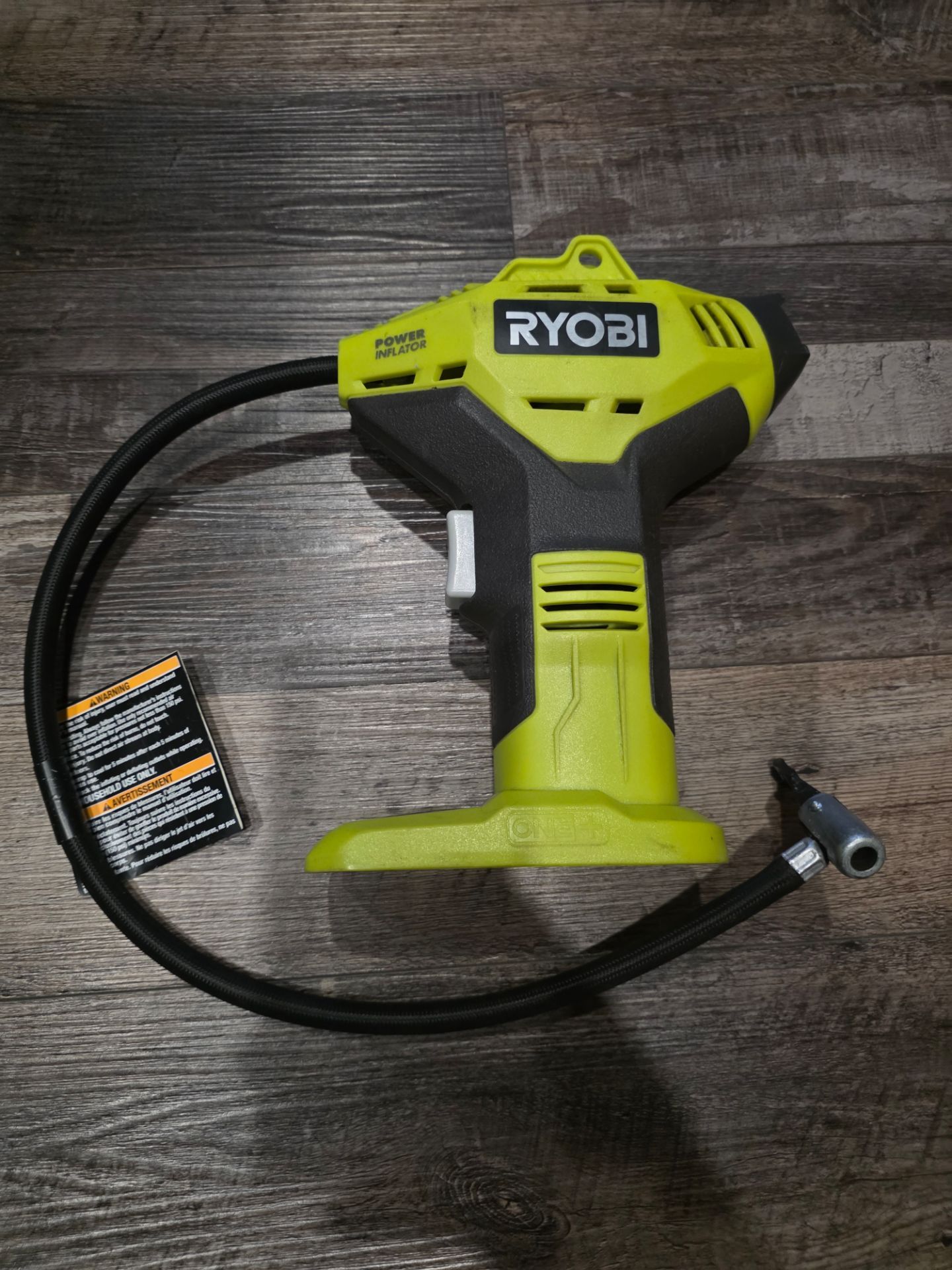 Ryobi inflator
