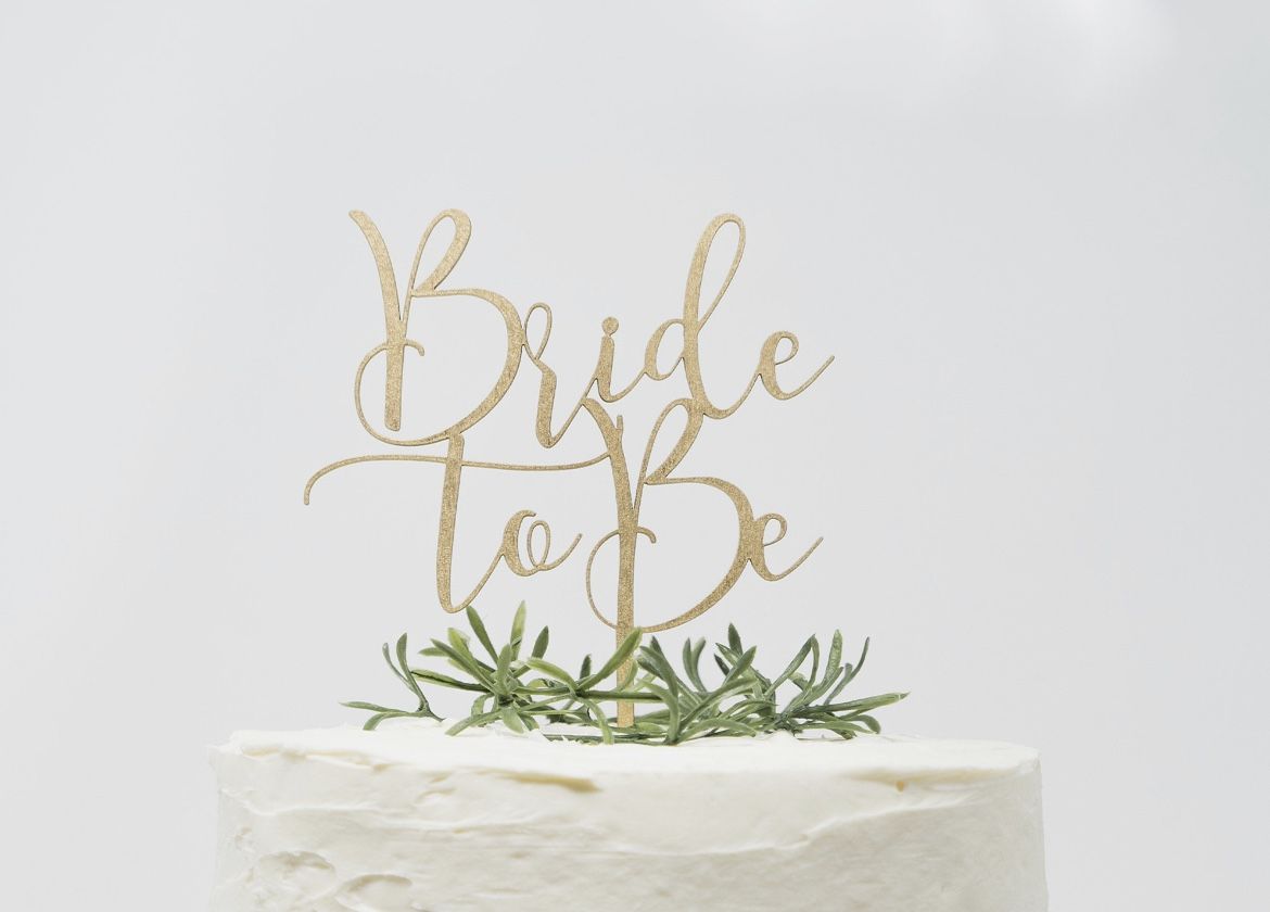Bride to Be Cake Topper