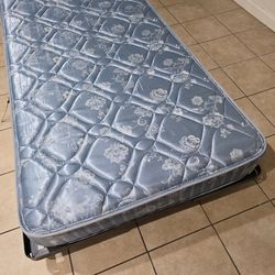 Twin mattress with frame