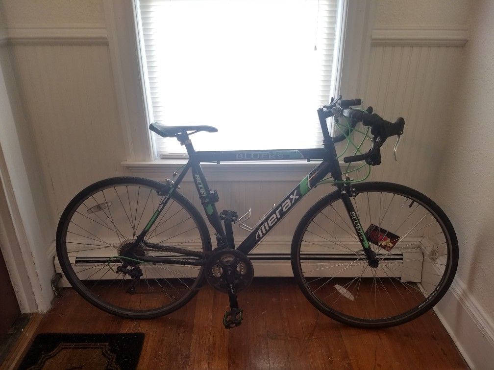 Road bike for ~5'4-5'10 person - lightweight trusty, comes with lock and lights