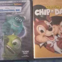 2 Disney Dvd's Monsters Inc New Unopened 