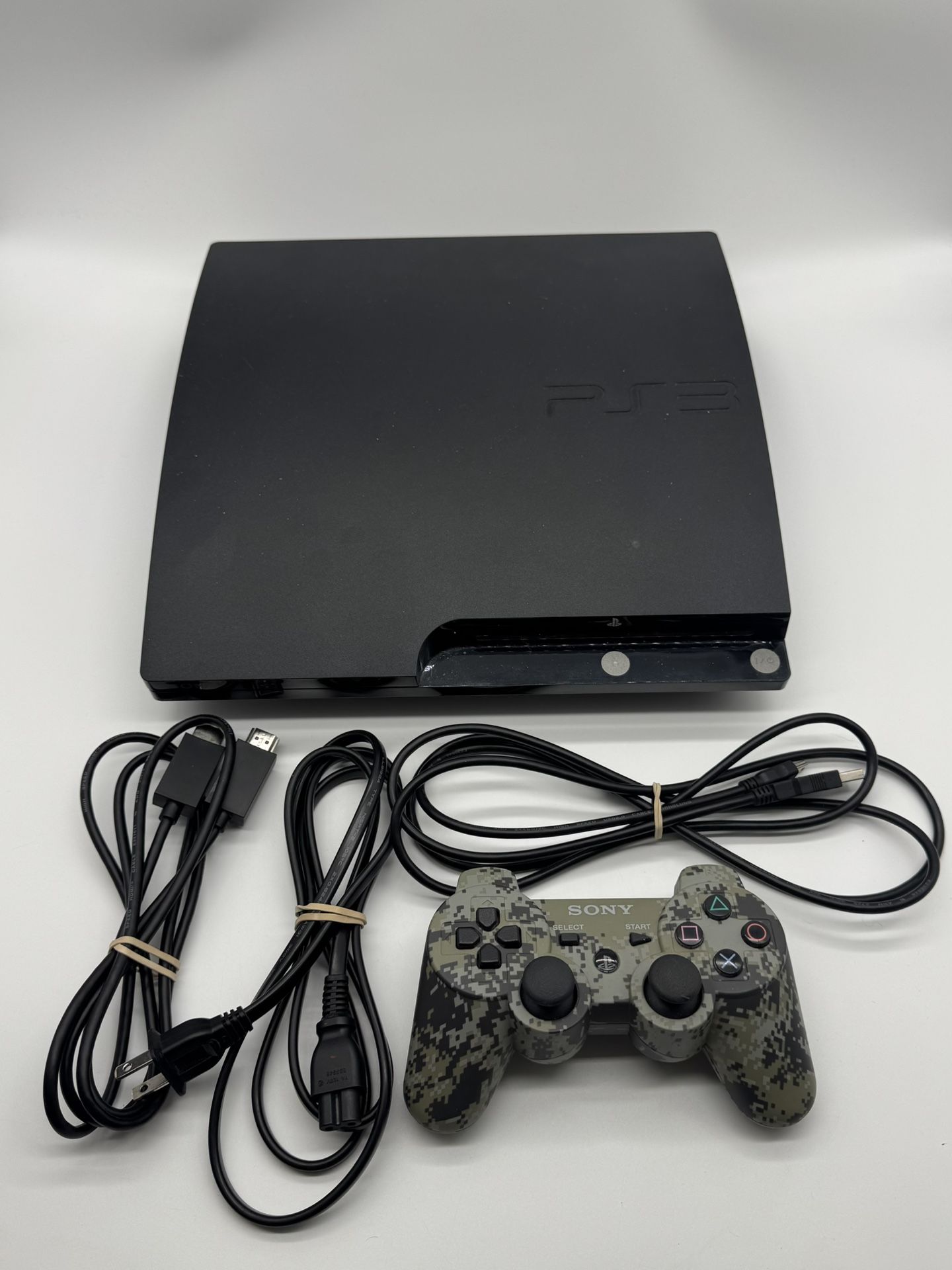 Sony PlayStation 3 PS3 Slim Bundle 160GB Console Bundle Tested & Works 