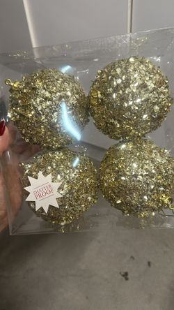 Gold Christmas Tree Ornament