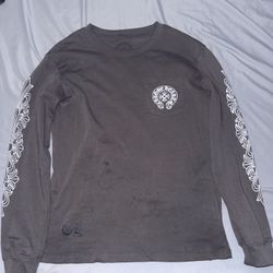Chrome heart Long sleeve Size S Grey/brown