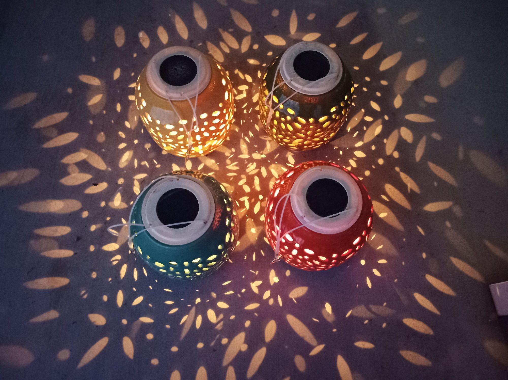 Solar Lantern Ceramic Candle Holder