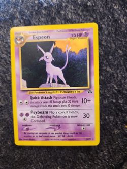 Pokémon TCG Espeon Neo Discovery 20 Regular Unlimited Rare