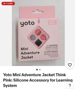 Yoto mini box pink sleeve and  9 Yoto music box  cards