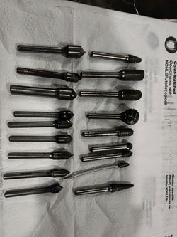 Machinist tools Carbide burr and flute Carbide only head