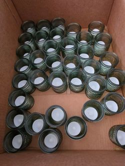 Candle and holder for party
