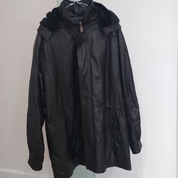 Men’s leather Jacket/stadium Coat XXL