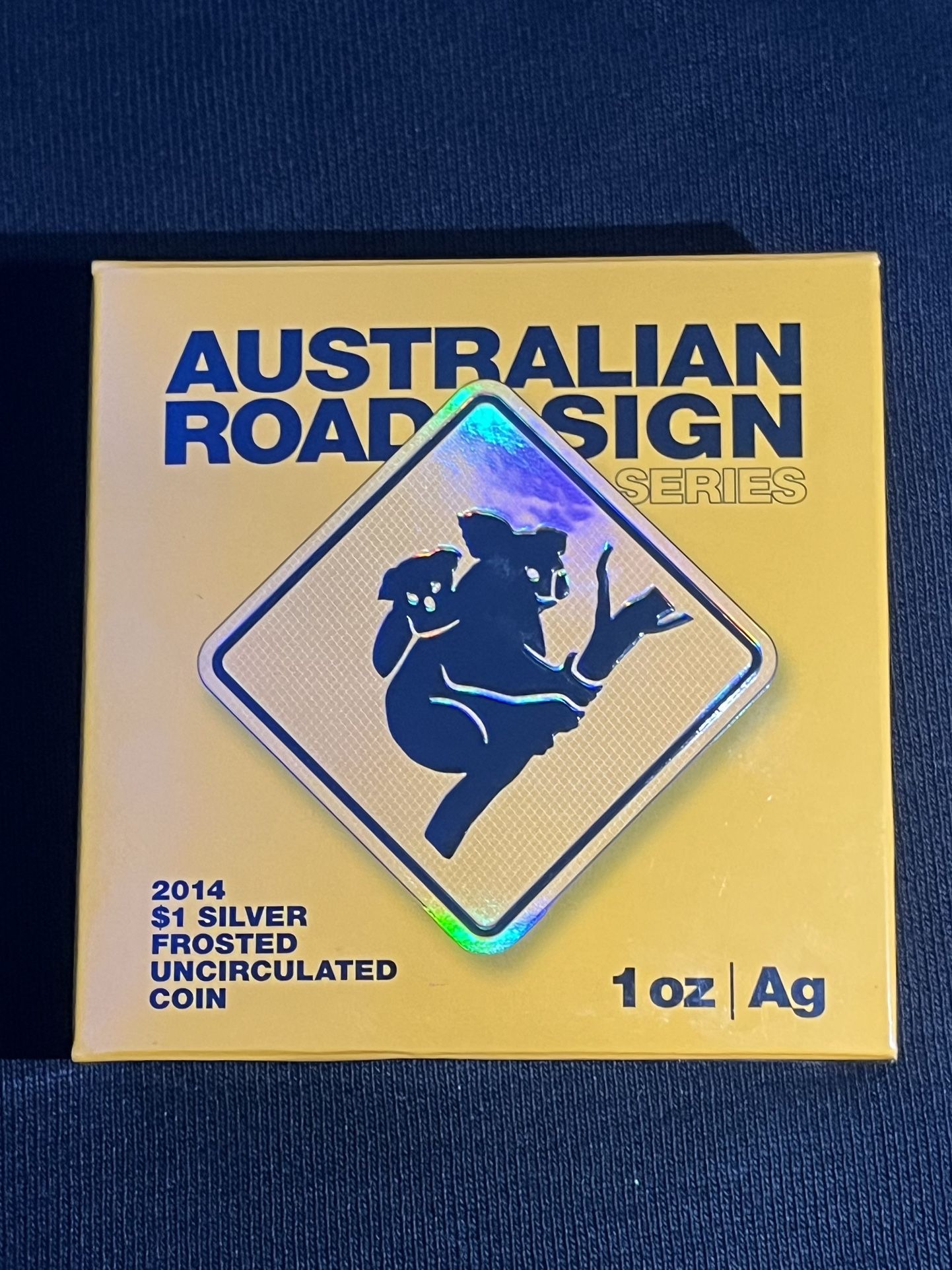 2 - 1oz Silver Coin  Australian Road Sign Kangaroo/koala