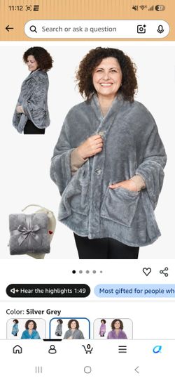 Original Lightweight Poncho Blanket Fleece, No Sleeves
