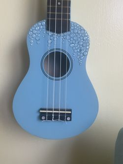 blue ukulele 