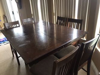 Dark oak kitchen table