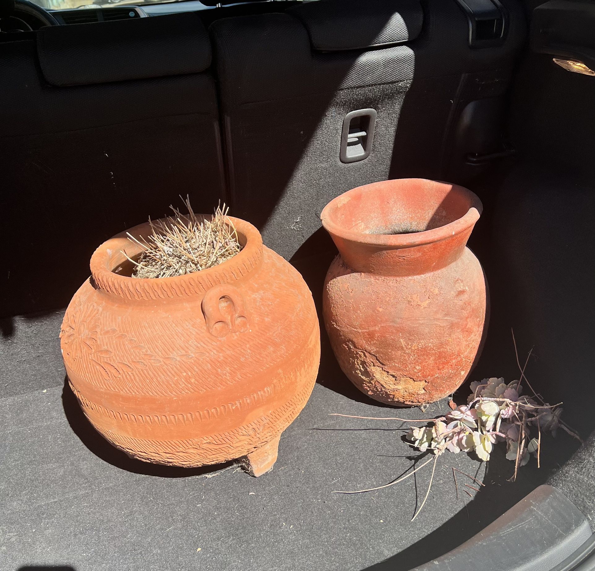 Good size decorative terra cotta pots