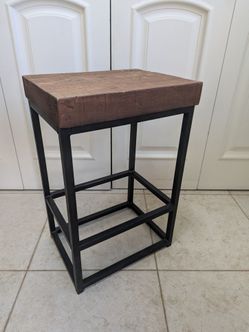 Wood / Metal Side Table