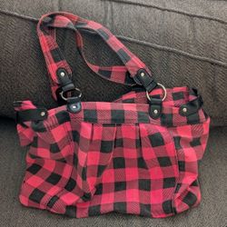 Pink Black Tote Bag