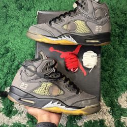 Off White Jordan 5 Muslin