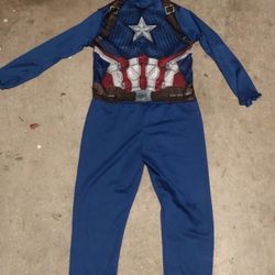 Captain America Costume Halloween 🎃 Small Boys USA 