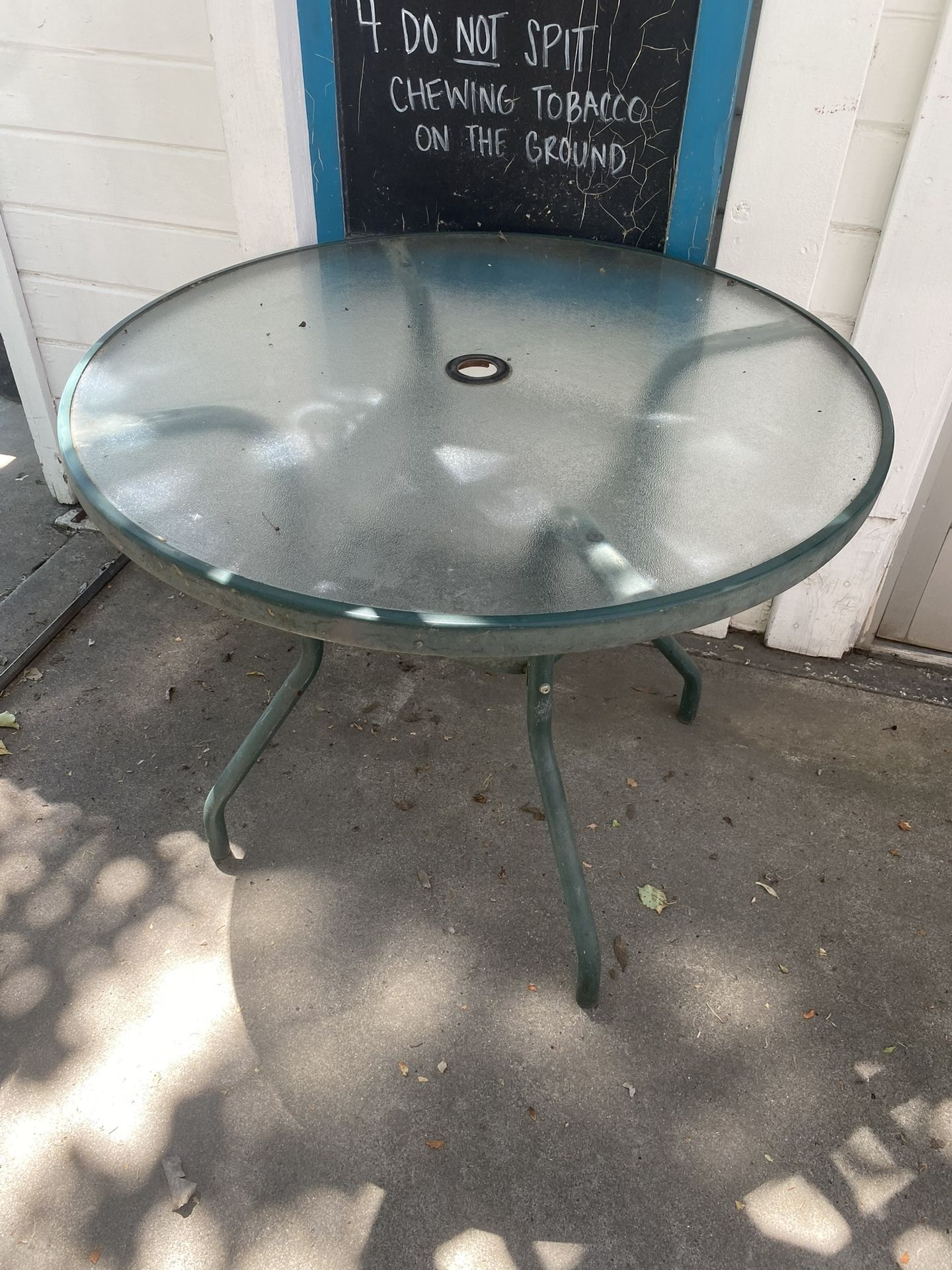 Round Glass Table